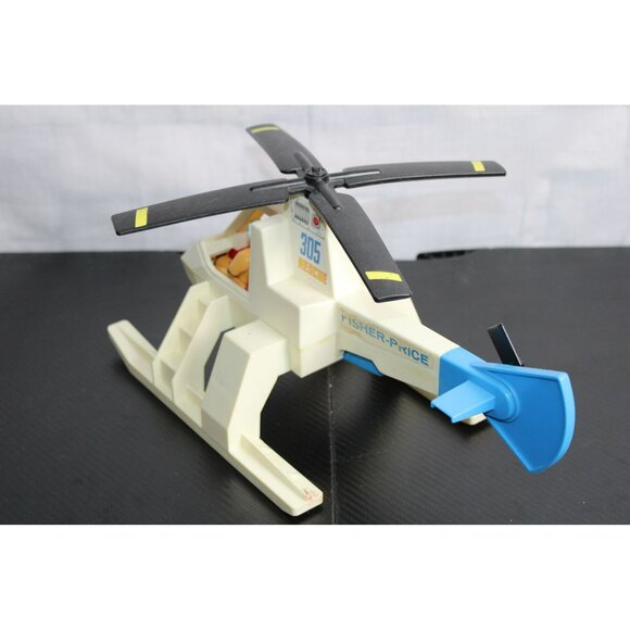 Vintage Fisher Price Rescue Helicopter 305 - Picture 5 of 9